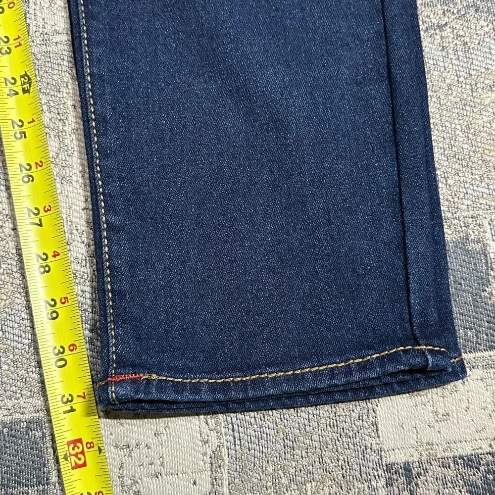 True Religion Men Jeans Blue ROCCO Big T Flap Relaxed Skinny $199 size 34 36 NEW